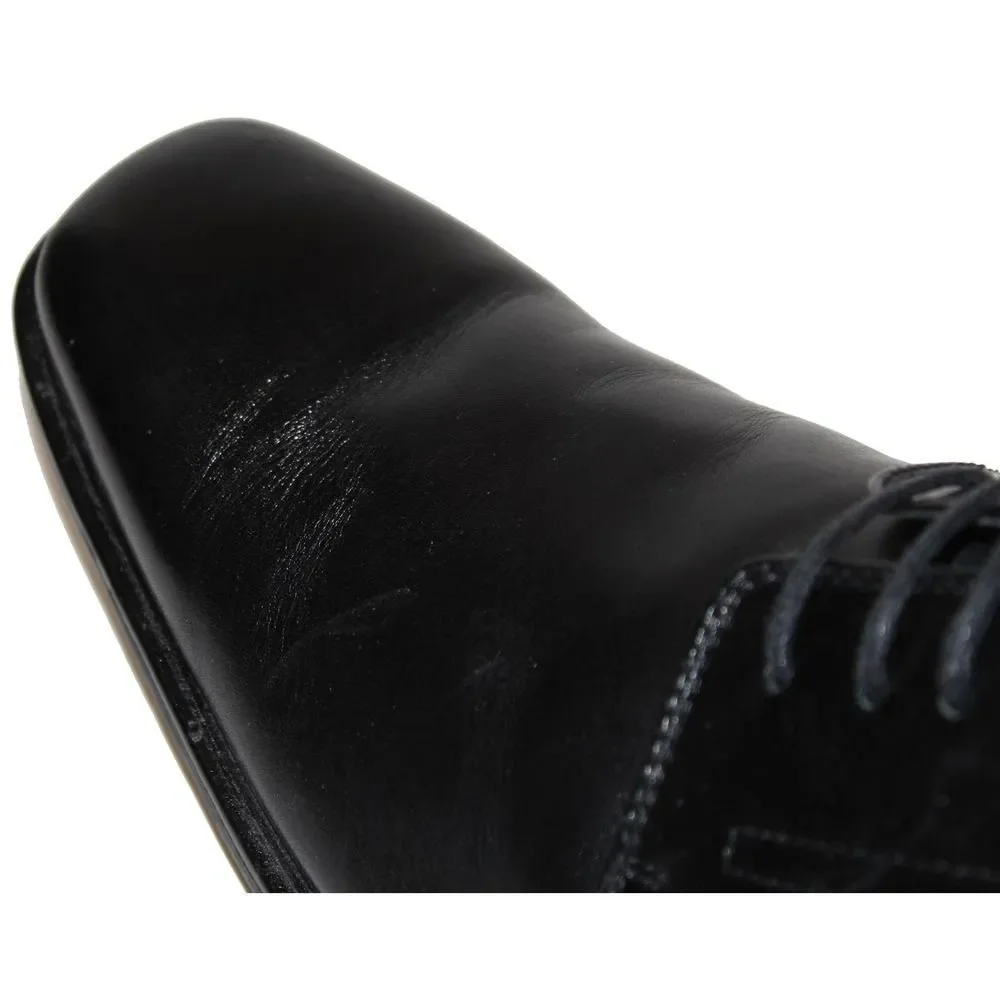 ALFANI Crown Black Leather Dress Oxfords Size 11 M